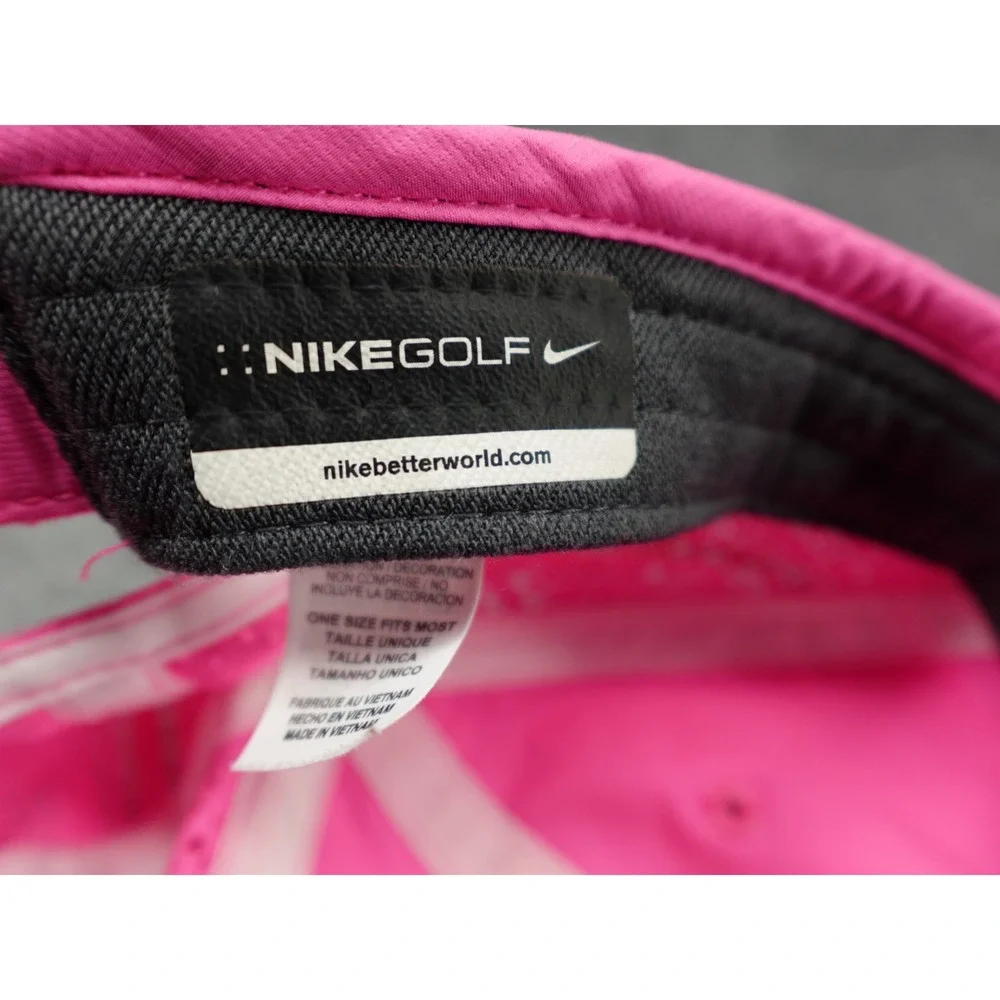 Nike Golf Aerobill Hat Womens OS Pink Excellent Perforated Adjustable 639635-668